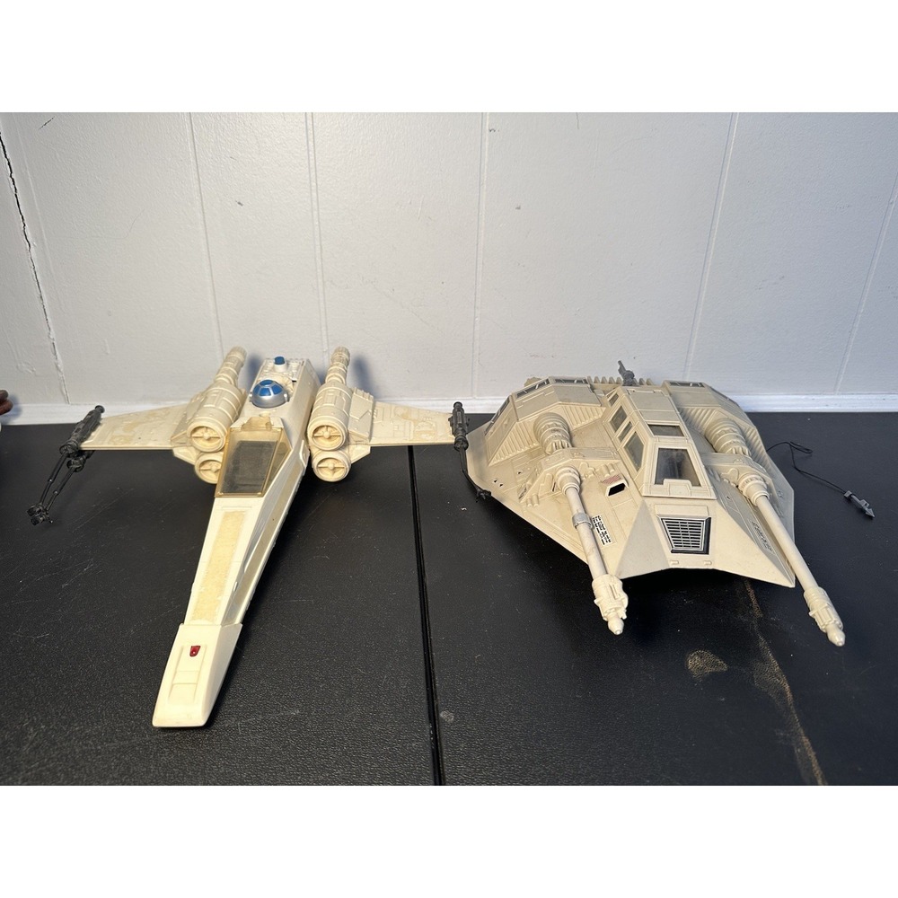 Vintage Star Wars Kenner‎ Snowspeeder + X-Wing Fighter 1978 Lot Vehicles
